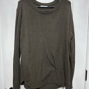 Pink Clover Forest Green Knit Pullover